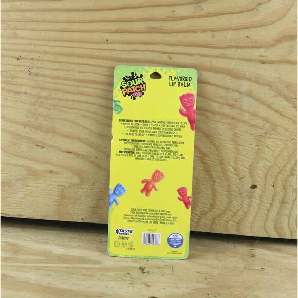 New SOUR PATCH Flavored Kids Lip Balm 8 Balms: Orange Redberry Blue Raspberry - Picture 2 of 2
